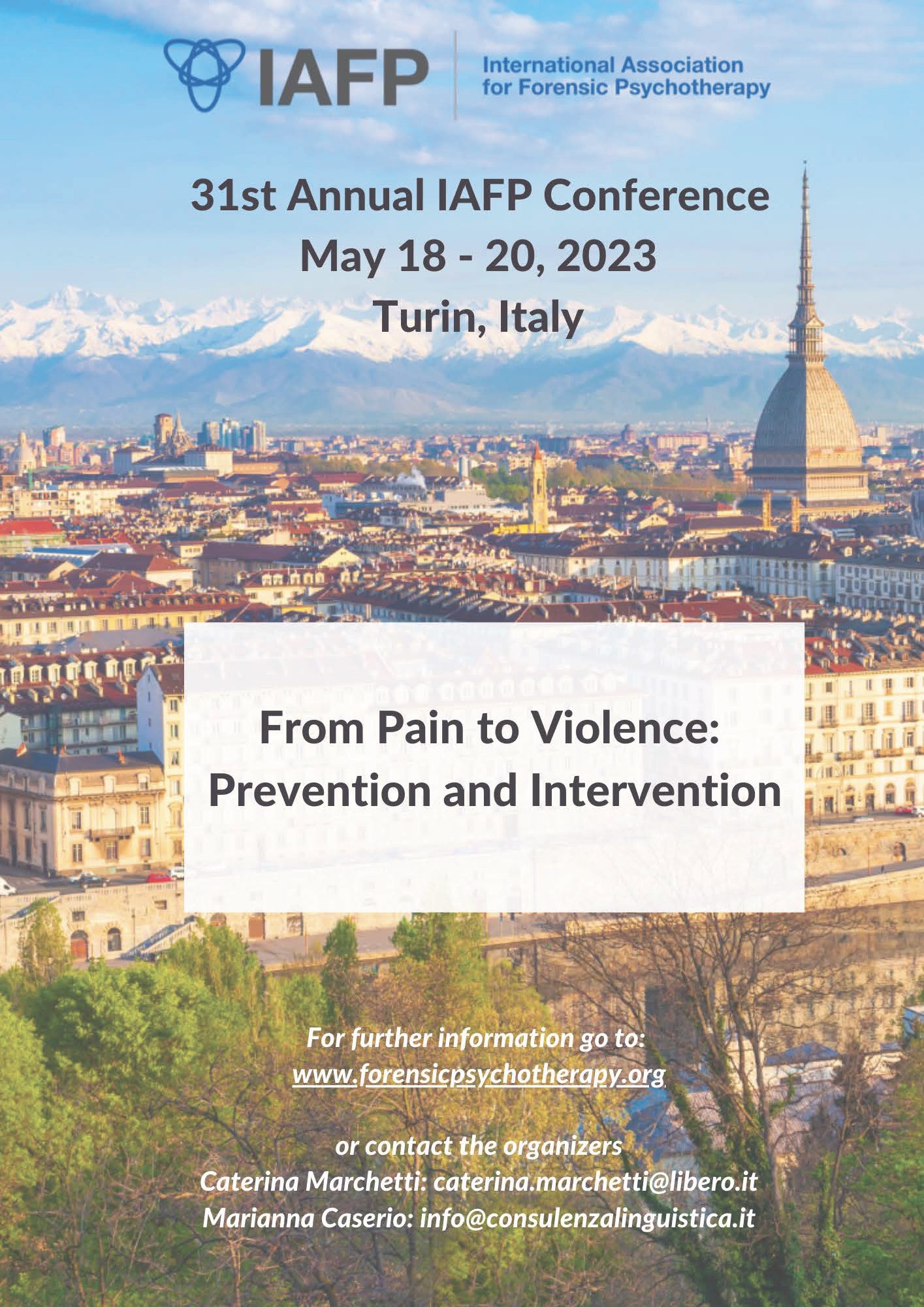 IAFP Conference From Pain to Violence Prevention and Intervention